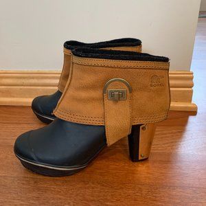 Sorel Medina II Gold-plated Heeled Rain Bootie